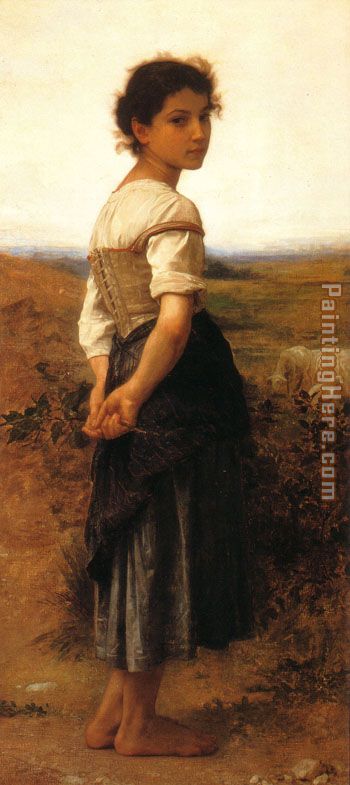 William Bouguereau The Young Shepherdess 1885